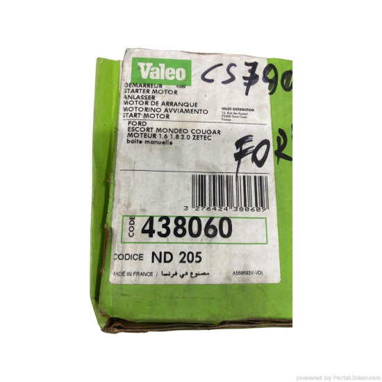 Electromotor 1.6 Benzina FORD FOCUS Hatchback  (DAW, DBW) [ 1998 - 2007 ], FORD ESCORT VI Convertible (ALL) [ 1992 - 1995 ], FORD MONDEO I (GBP) [ 1993 - 1996 ] Valeo 438060