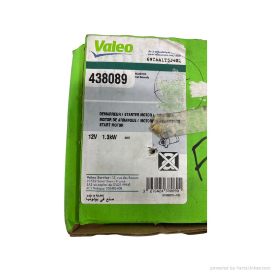 Electromotor 0.9 Benzina FIAT SEICENTO / 600 (187_) [ 1997 - 2010 ] 0.9 (1170 A1.046) 29KW|39HP Valeo D6RA87 OEM 436763526