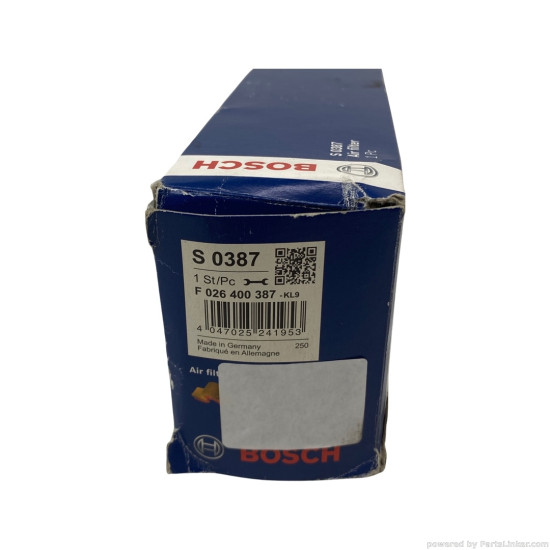 Filtru aer 1.2 Benzina RENAULT TWINGO II (CN0_) [ 2007 - > ], DACIA SANDERO II [ 2012 - > ] BOSCH F026400387