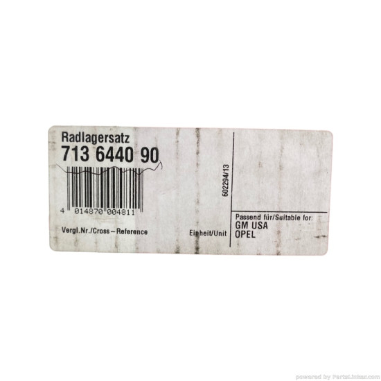 Set rulment roata OPEL VECTRA C (Z02) [ 2002 - 2009 ], FIAT CROMA II (194) [ 2005 - > ] FAG 713644090