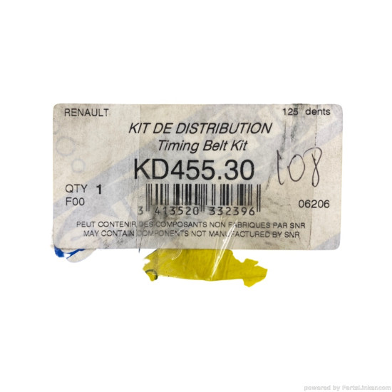 Set curea distributie 1.8 Benzina RENAULT LAGUNA I (B56_, 556_) [ 1993 - 2002 ] SNR KD455.20