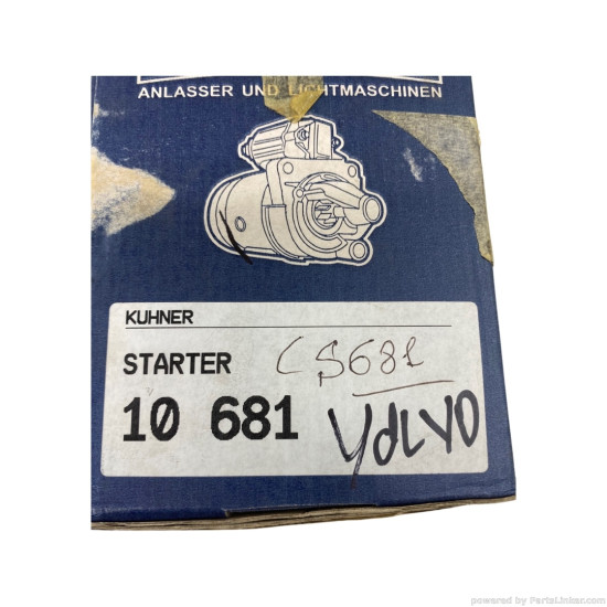 Electromotor 1.4/1.7/1.8/2.0 Benzina VOLVO 480 E (482) [ 1986 - 1996 ], VOLVO 460 L (464) [ 1988 - 1996 ], RENAULT MEGANE Scenic (JA0/1_) [ 1996 - 2001 ], RENAULT RAPID Box (F40_, G40_) [ 1985 - 2001 ] AD Kühner 10681