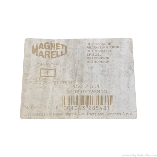 Oglinda retrovizoare Stanga IVECO Daily II [ 1999 - > ] Magneti Marelli 350315026310 OEM 93936852