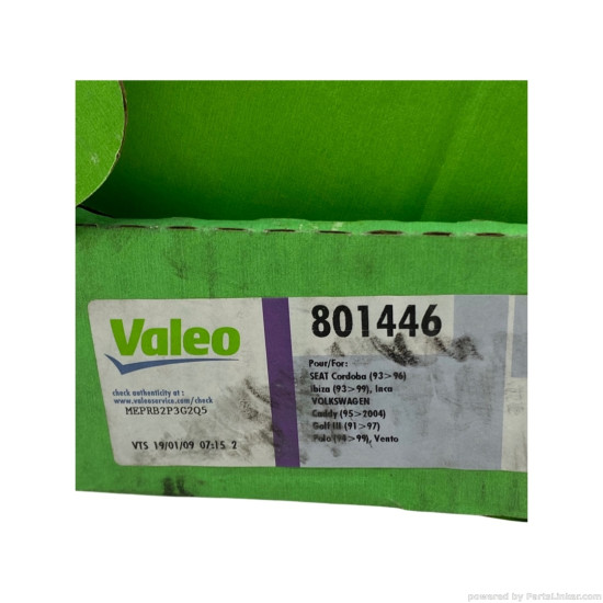 Kit ambreiaj 1.4 / 1.6 Benzina VOLKSWAGEN  Polo , Golf , Lupo , Caddy  ,Vento , Seat Cordoba , Ibiza , Inca , Arosa ,  Valeo 801446 OEM 030198141X