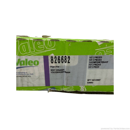 Kit ambreiaj 1.8 Turbo Benzina 2.0 Benzina VOLKSWAGEN SHARAN (7M8, 7M9, 7M6) [ 1995 - 2010 ], SEAT ALHAMBRA (7V8, 7V9) [ 1996 - 2010 ] Valeo 826682