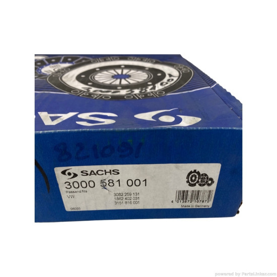 Kit ambreiaj 1.4/1.6 Benzina VOLKSWAGEN POLO (6N2) [ 1999 - 2001 ], VOLKSWAGEN GOLF III (1H1) [ 1991 - 1998 ], SEAT INCA (6K9) [ 1995 - 2003 ], SEAT IBIZA II (6K1) [ 1993 - 2002 ] SACHS 3000581001 OEM 030198141X