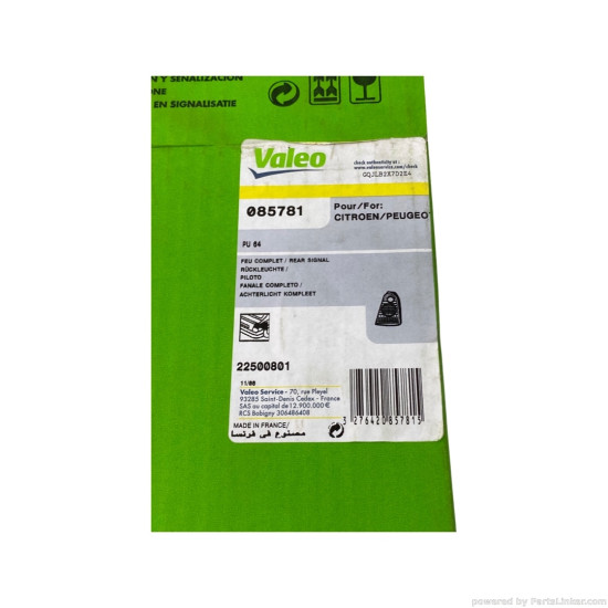 Stop/Lampa spate Dreapta PEUGEOT EXPERT (224) [ 1995 - 2006 ], CITROËN JUMPY (U6U) [ 1994 - 2006 ] Valeo 085781 OEM 6351-E6