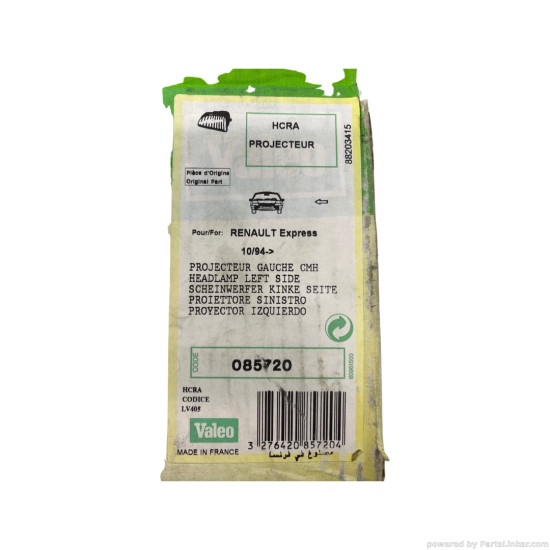 Far Stanga RENAULT RAPID Box (F40_, G40_) [ 1985 - 2001 ] Valeo 085720 OEM 7701039724