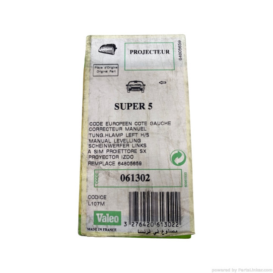 Faruri RENAULT SUPER 5 Box S40_ 1984 - 1996 Valeo 061302 7701030635