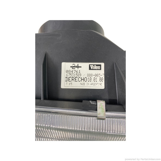 Faruri Dreapta RENAULT 19 II Hatchback ( 01.1991 - 06.2001)  RENAULT 19 II Chamade ( 04.1992 - 08.2003) Valeo 084761 OEM 7701036033