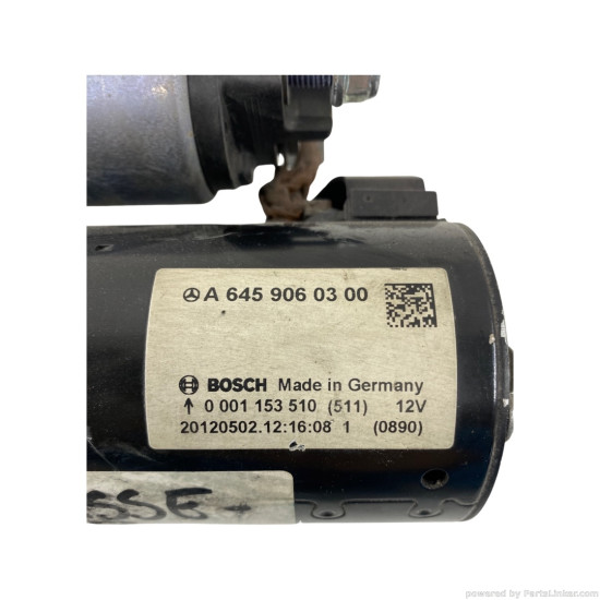 Electromotor 1.5/1.8/2.1 CDI MERCEDES-BENZ GLA-CLASS (X156) [ 2013 - > ], MERCEDES-BENZ CLA Sedan (C117) [ 2013 - > ], MERCEDES-BENZ B-CLASS II (W246, W242) [ 2011 - > ] BOSCH 0 001 153 510 OEM A6459060300