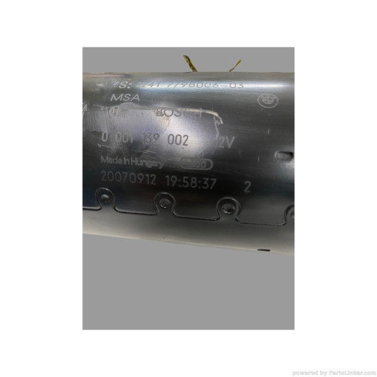 Electromotor BMW 5 (E60) [ 2001 - 2010 ], BMW X3 (E83N) [ 2003 - 2011 ], BMW 3 V (E90) [ 2004 - 2012 ], BMW X1 I (E84) [ 2009 - 2015 ] BOSCH 0 986 022 020 OEM 12418577006