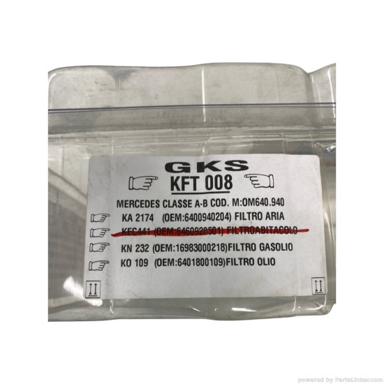 Set filtru aer, ulei, combustibil 2.0 TDI MERCEDES-BENZ B-CLASS (W245) [ 2005 - 2011 ], MERCEDES-BENZ A-CLASS II (W169) [ 2004 - 2012 ]