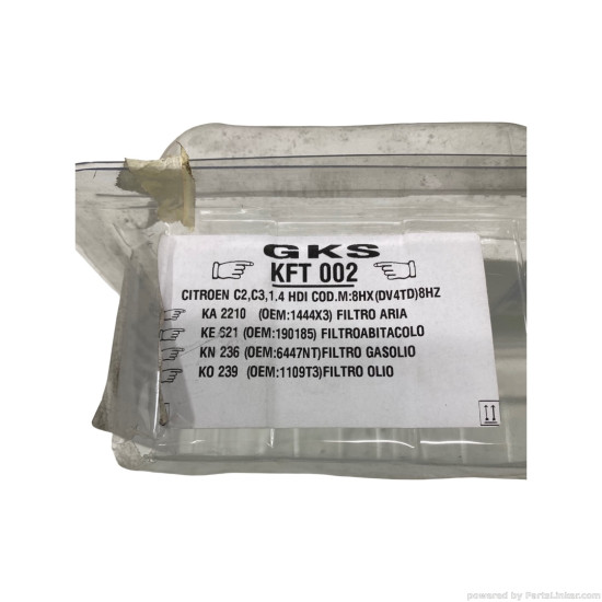 Set filtru aer, habitaclu, combustibil, ulei 1.4 HDI CITROËN C3 I (FC_, FN_) [ 2002 - > ], CITROËN C2 (JM_) [ 2003 - > ] OEM 1444X3
