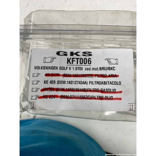 Filtru habitaclu 1.9 TDI VOLKSWAGEN GOLF V (1K1) [ 2003 - 2009 ] OEM 1K0127434A