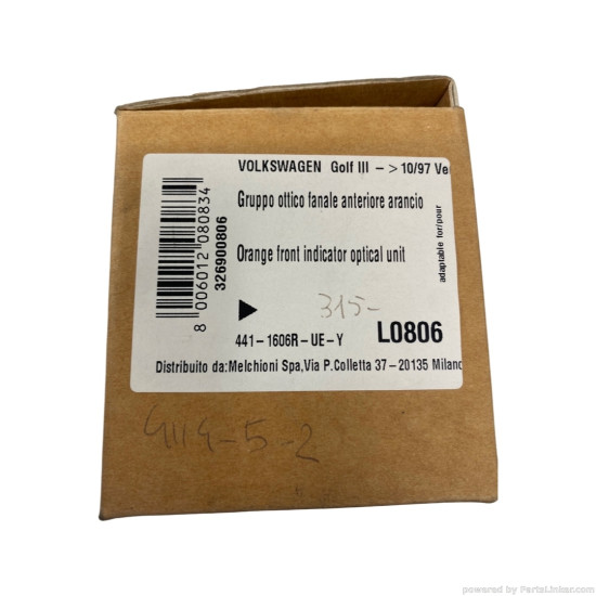 Semnalizare, elemente Dreapta VOLKSWAGEN GOLF III (1H1) [ 1991 - 1998 ] ABAKUS 441-1606R-UE-Y OEM 1H0953050
