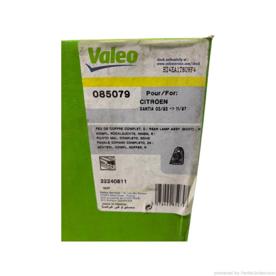 Stop/Lampa spate Dreapta CITROËN XANTIA (X1, X2) [ 1993 - 2003 ] Valeo 085079 OEM 95668018