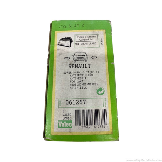 Proiector RENAULT 11 Hatchback ( 03.1983 - 09.1995)  RENAULT 19 I Hatchback ( 01.1988 - 09.1994)  RENAULT 19 I Chamade ( 01.1988 - 12.1992)  RENAULT 21 Sedan ( 03.1986 - 07.1997)  RENAULT 21 Break ( 03.1986 - 07.1997)  RENAULT 25 ( 04.1984 - 12.1993)  REN