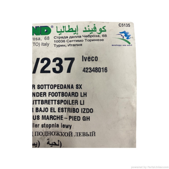 Suport bara fata Stanga IVECO TurboStar [ 1984 - 1993 ] Covind 42348016