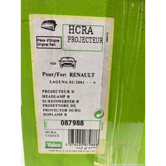 Far Dreapta RENAULT LAGUNA II Grandtour (KG0/1_) [ 2001 - 2007 ], RENAULT LAGUNA II (BG0/1_) [ 2001 - 2007 ] Valeo 087988