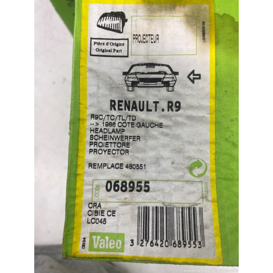 Far Stanga RENAULT 9 Sedan (L42_) ( 09.1981 - 02.1997) Valeo 068955