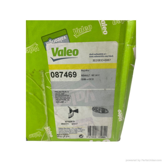 Far Stanga RENAULT MEGANE I (BA0/1_) [ 1995 - 2004 ] Valeo 087469 OEM 7701047093