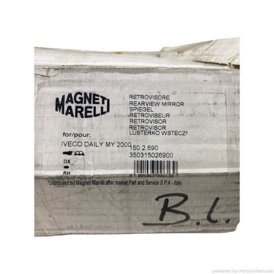 Oglinda retrovizoare Dreapta IVECO Daily II [ 1999 - > ] Magneti Marelli 350315026900 OEM 500325744
