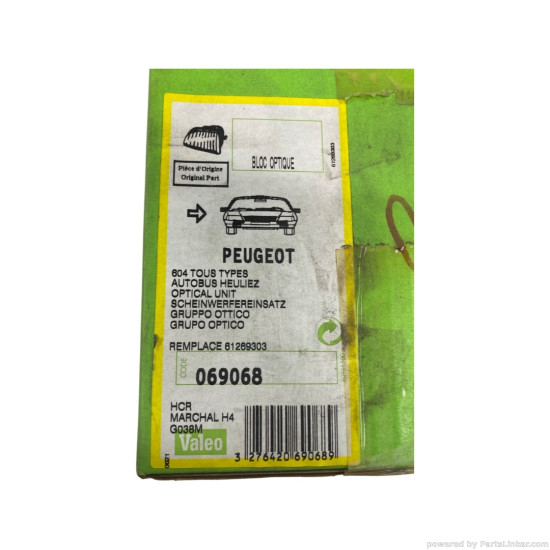Far Dreapta PEUGEOT 604 (561A_) [ 1975 - 1987 ] Valeo 069068 OEM 6210-85