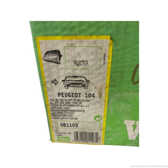 Far Dreapta PEUGEOT 104 [ 1972 - 1988 ] Valeo 061103