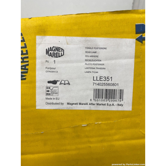 Stop/Lampa spate Dreapta CITROËN C3 I (FC_, FN_) [ 2002 - > ] Magneti Marelli 714025560801 OEM 6351Q3
