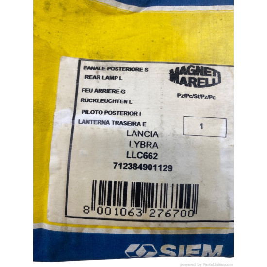 Stop/Lampa spate Stanga LANCIA LYBRA SW (839_) [ 1999 - 2005 ] Magneti Marelli 712384901129 OEM 46544544