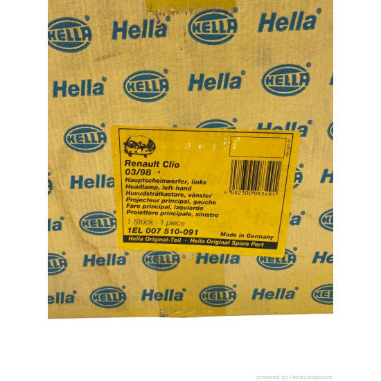 Far Stanga RENAULT THALIA I (LB0/1/2_) [ 1998 - > ], RENAULT CLIO II (BB0/1/2_, CB0/1/2_) [ 1998 - > ] HELLA 1EL 007 510-091 OEM 77 01 045 174