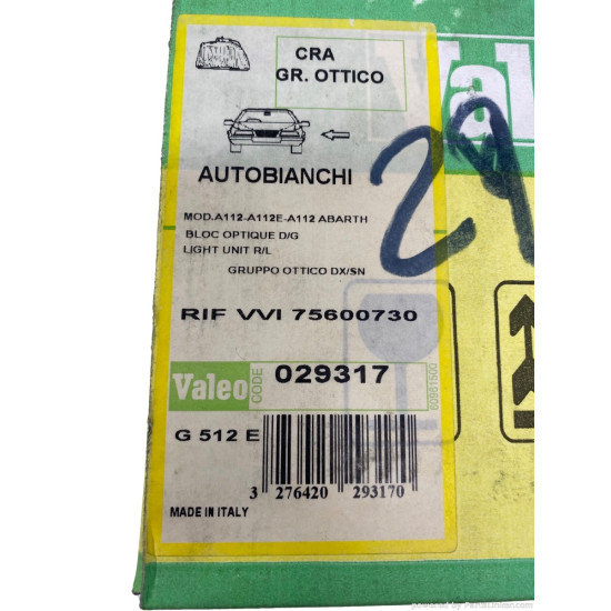 Far Stanga/Dreapta AUTOBIANCHI A 112 [ 1969 - 1986 ] Valeo 029317