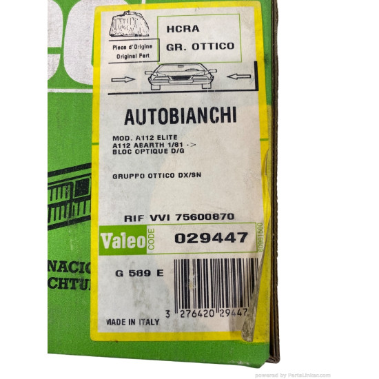 Far Stanga/Dreapta AUTOBIANCHI A 112 [ 1969 - 1986 ] Valeo 029447