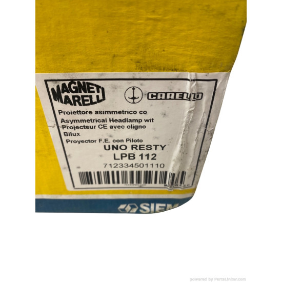 Far Stanga FIAT UNO (146_) [ 1983 - 2006 ] Magneti Marelli 712334501110 OEM 7700027