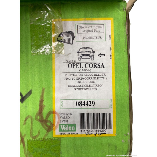 Far Stanga OPEL CORSA A TR (91_, 92_, 96_, 97_, S83) [ 1982 - 1993 ] Valeo 084429 OEM 1216419