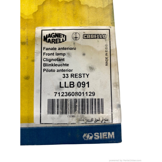 Semnalizare, elemente Dreapta ALFA ROMEO 33 (907A_) [ 1990 - 1994 ] Magneti Marelli 712360801129 OEM 60582889