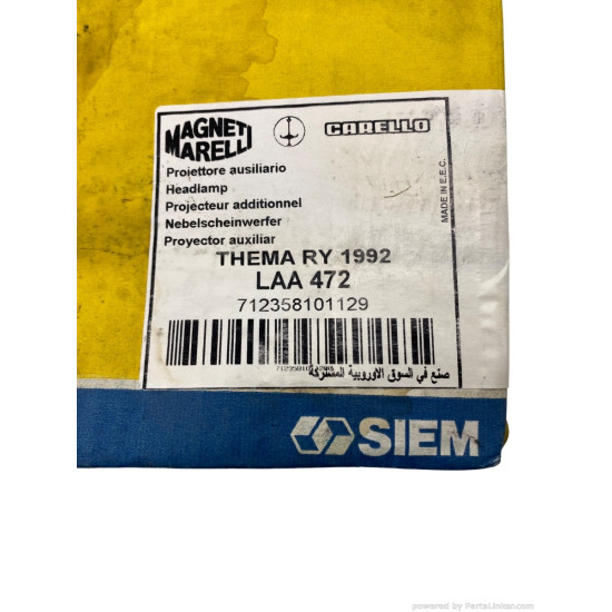 Proiector ceata Stanga LANCIA THEMA (834_) [ 1984 - 1994 ] Magneti Marelli 712358101129 OEM 82474094