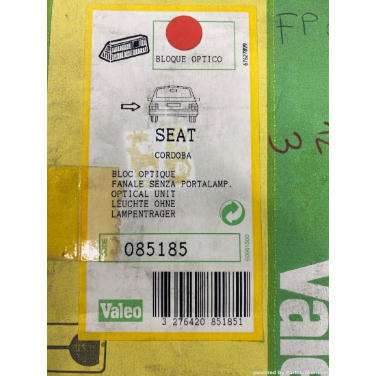 Stop/Lampa spate Stanga SEAT CORDOBA (6K1, 6K2) [ 1993 - 2002 ] Valeo 085185 OEM 6K5945111