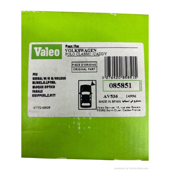 Semnalizare, elemente Dreapta VOLKSWAGEN POLO CLASSIC (6KV2) [ 1995 - 2009 ] Valeo 085851 OEM 6K5953050B