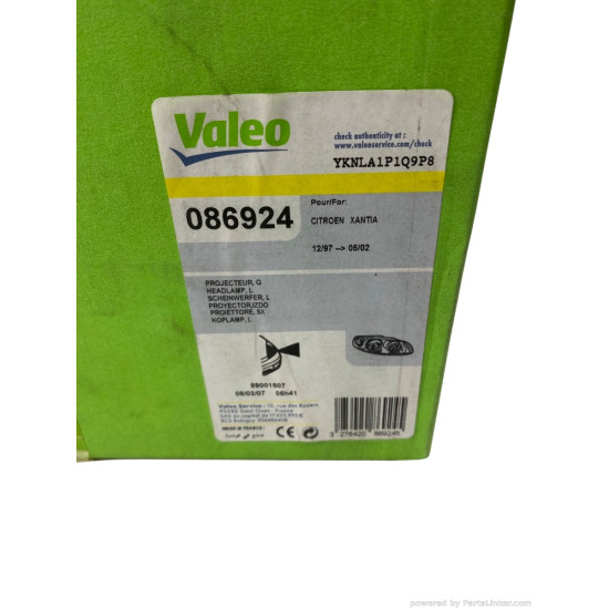Far Stanga CITROËN XANTIA (X1, X2) [ 1993 - 2003 ] Valeo 086924 OEM 6204-R9