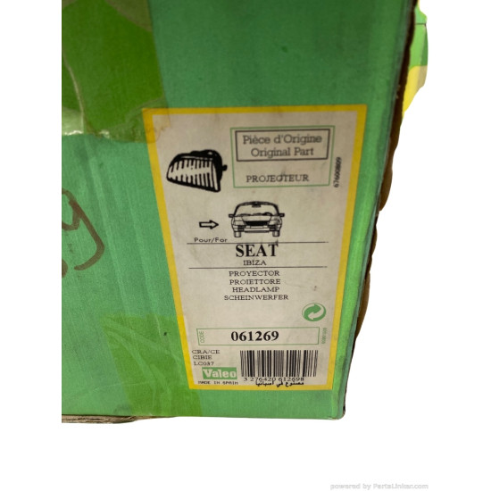 Far Dreapta SEAT IBIZA I (021A) [ 1984 - 1993 ] Valeo 061269 OEM SE021930008F