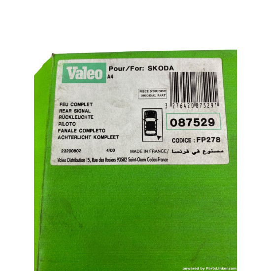 Stop/Lampa spate Dreapta SKODA OCTAVIA (1U2) [ 1996 - 2010 ] Valeo 087529 OEM 1U6945096