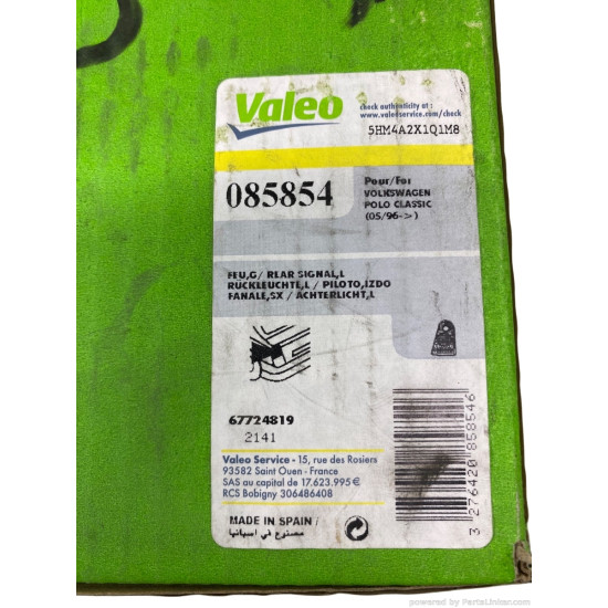Stop/Lampa spate Stanga VOLKSWAGEN POLO CLASSIC (6KV2) [ 1995 - 2009 ] Valeo 085854 OEM 6K5945111D