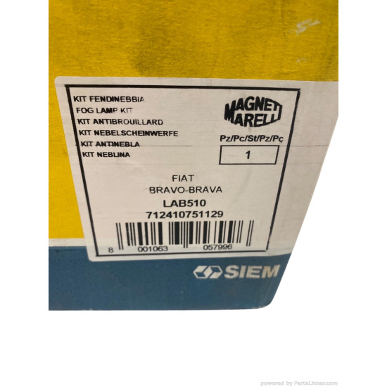 Kit complet proiectoare ceata FIAT BRAVO I (182) [ 1995 - 2001 ], FIAT BRAVA (182) [ 1995 - 2003 ] Magneti Marelli 712410751129 OEM 5908312