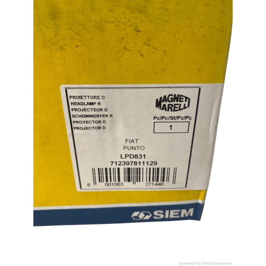 Far Dreapta FIAT PUNTO (176_) [ 1993 - 1999 ] Magneti Marelli 712397811129 OEM 46481419