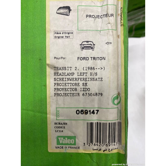 Far Stanga FORD TRANSIT Bus (T_ _) [ 1985 - 1992 ] Valeo 069147 OEM 6639650