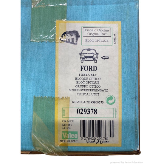 Far Stanga FORD FIESTA III (GFJ) [ 1989 - 1997 ] Valeo 029378
