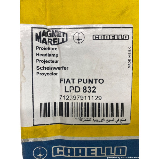 Far Stanga FIAT PUNTO (176_) [ 1993 - 1999 ] Magneti Marelli 712397911129 OEM 46481420
