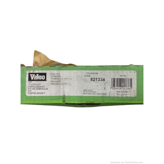 Kit ambreiaj 2.0 Benzina PEUGEOT BOXER Bus (230P) [ 1994 - 2002 ], FIAT DUCATO Box (230) [ 1994 - 2005 ], CITROËN JUMPER Bus (230P) [ 1994 - 2002 ] Valeo 821338 OEM 2051-70